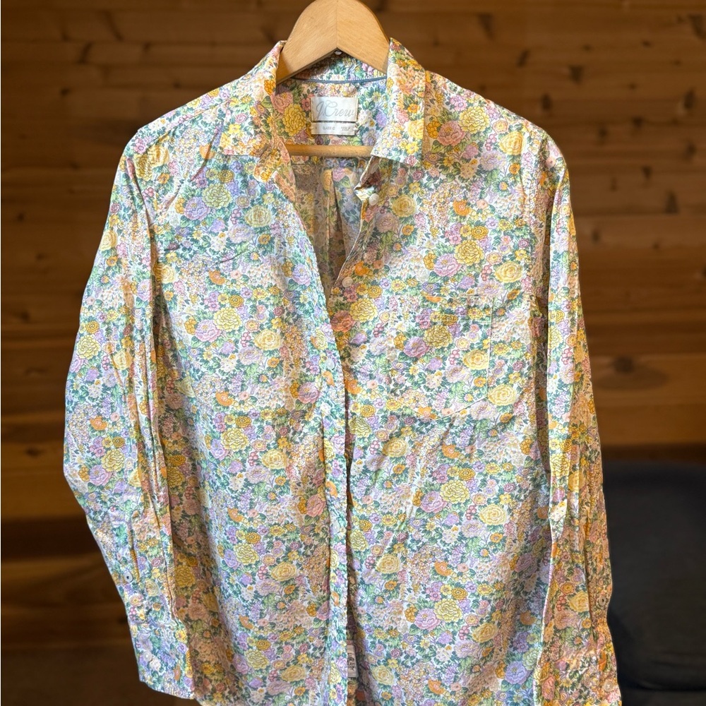 J.Crew Floral Button-Up Shirt